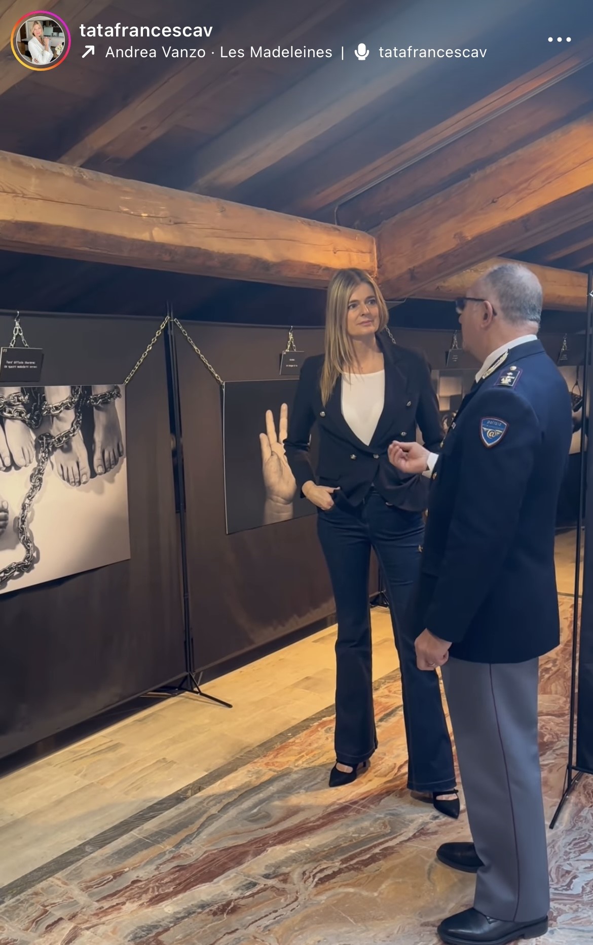 Francesca Valla alla Mostra Supereroi di Bergamo